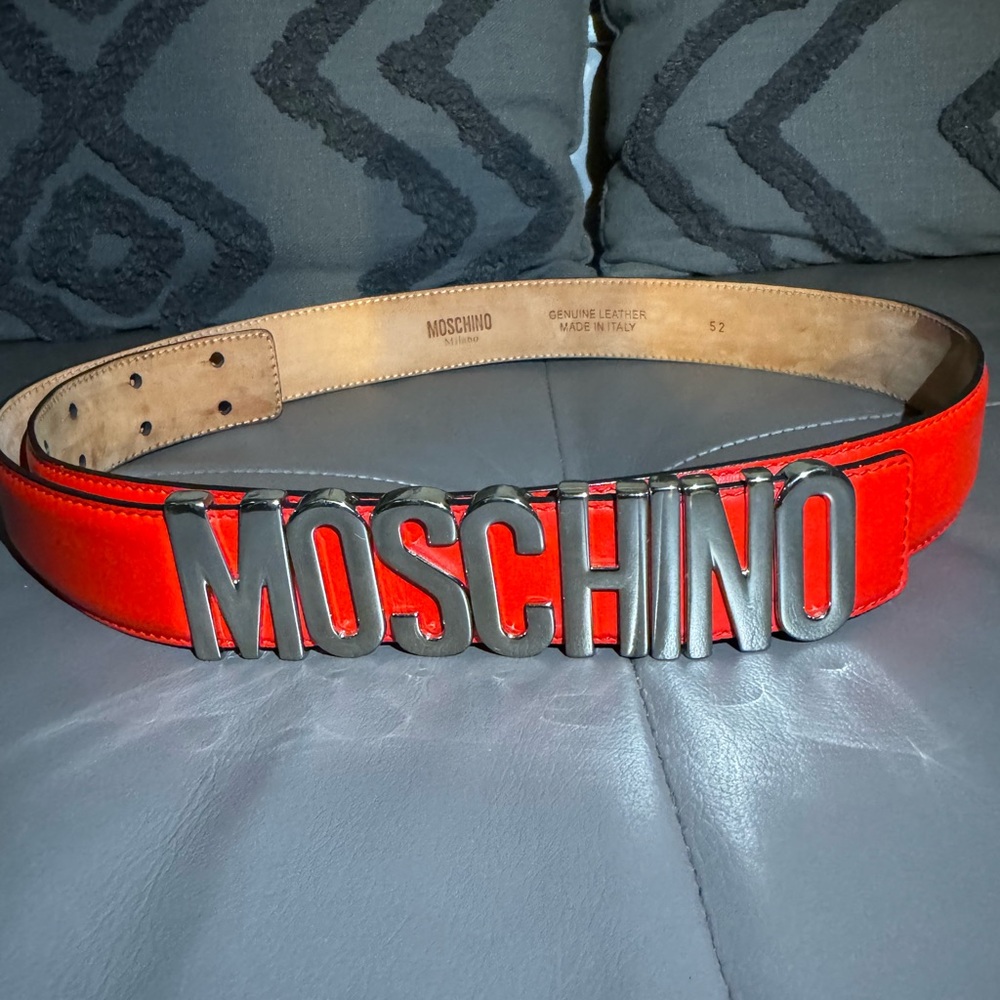 Red Moschino Belt Men’s/women’s like new